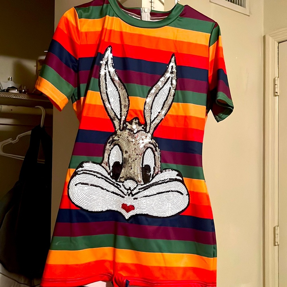 Rainbow 🌈 PRIDE Bugs Bunny Romper